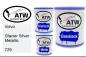 Preview: Volvo, Glacier Silver Metallic, 729: 1L Lackdose + 1L Klarlack + 500ml Härter - Set, von ATW Autoteile West.